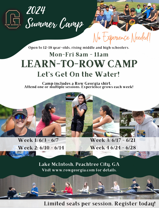 2024 Summer Camp Youth Learn To Row 8am-11am - Custom Partial Week